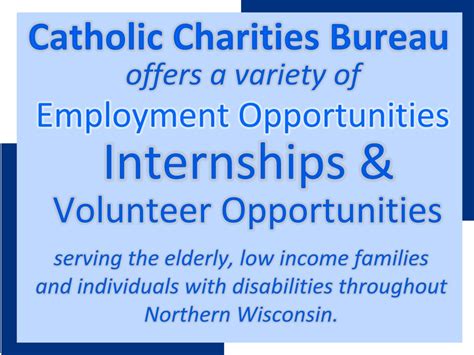 catholic charity volunteer opportunities.